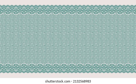 Wide Luxury  Mesh Embroidered  Lace Trim.