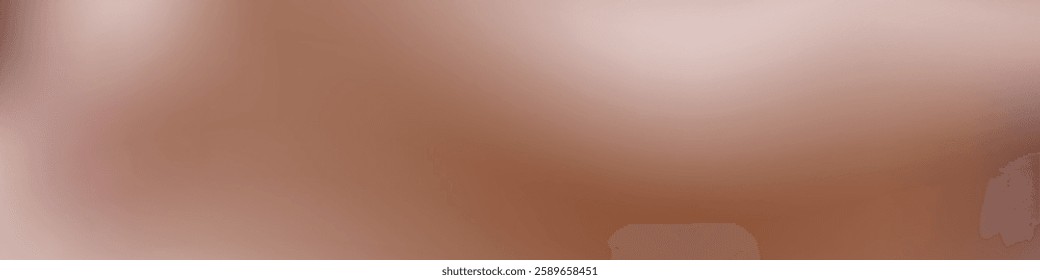 Wide mocha colored abstract background. Smooth chocolate, cacao, mocha vector background