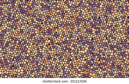 Wide mosaic background - vector illustration 