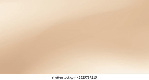 Wide nude golden colored gradient. Simple bright gradient vector background