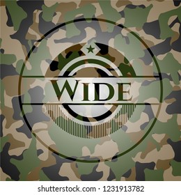 Wide on camo pattern