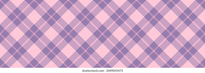 Wide pattern texture fabric, marketing plaid seamless textile. Customizable check tartan background vector in pastel and light color.