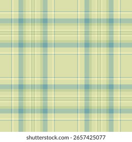 Padrão de tartã xadrez largo, fundo de pureza sem emenda de verificação. Eps tecido de textura de vetor têxtil na paleta de cores claras e pastel.