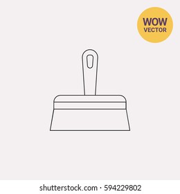 Wide Putty Knife Icon