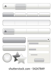 wide range of button elements set
