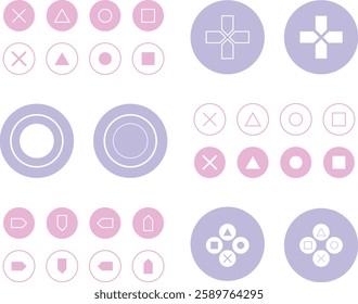 Wide range of gamepad symbols to use