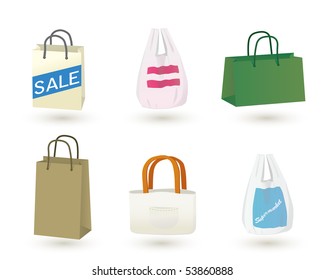 Wide range of shopping bags