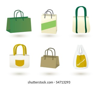 wide range of the shopping bags including plastic bags, paper and tote bag