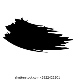 wide rough black brush stroke banner texture design
