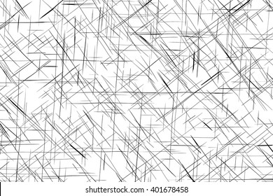 Wide scratched grunge texture  - vector illustration