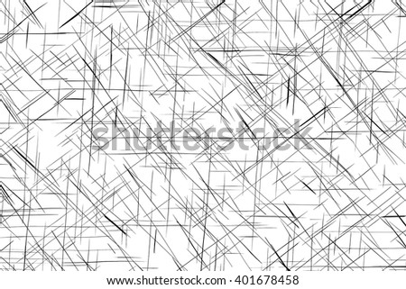 Wide scratched grunge texture  - vector illustration