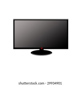 Wide screen TV vector