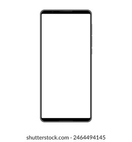 smartphone de fondo blanco de pantalla ancha