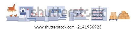 Similar – Image, Stock Photo Nested Industrial plant