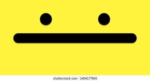 wide smile on yellow background looks like chick