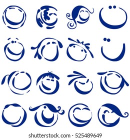 wide smiling face collection