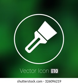 Wide spatula icon vector button logo symbol concept.