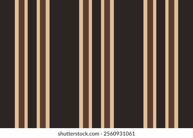 Wide textile lines stripe, clothes seamless vector vertical. Complexity background fabric texture pattern in orange and dark colors palette.