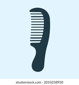 wide tooth comb silhouette vector art