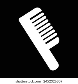 wide tooth hair comb icon design