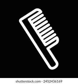 wide tooth hair comb outline icon design