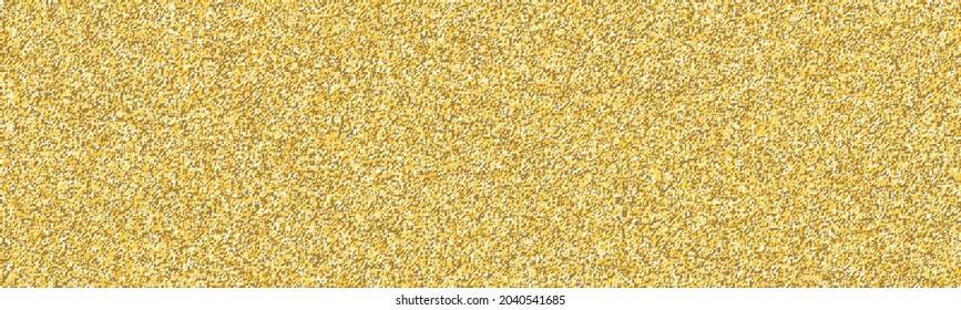 Wide vector gold glitter background