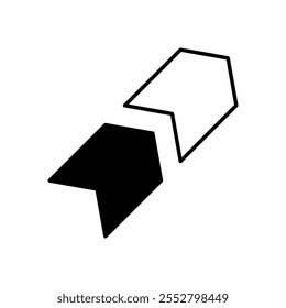 Wide vector icon stock illustration