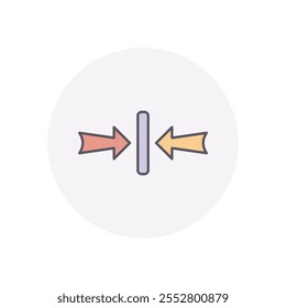 Wide vector icon stock illustration