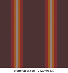 Wide vector seamless texture, revival lines textile fabric. Invitation background pattern stripe vertical in dark and red color.