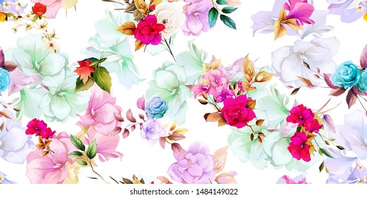 Flower Design Textile Images Stock Photos Vectors Shutterstock