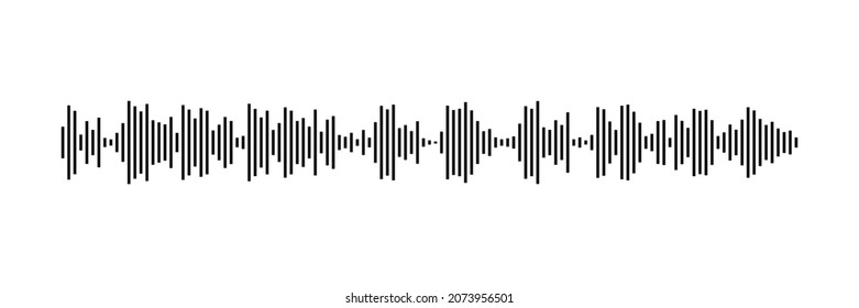 Wide wallpaper with equalizer on white background