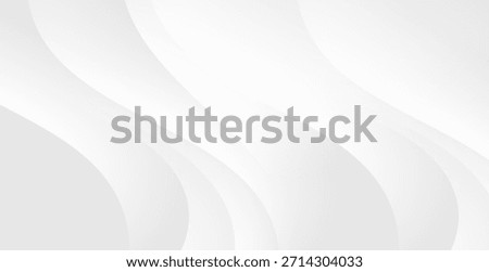 A wide, white and gray curved line background is ideal for use as a text frame or background in designs, preventing the text from standing out too much and adding dimension to the work.