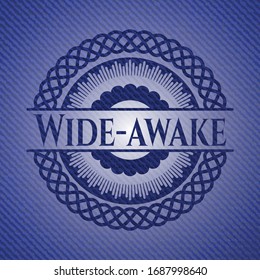 Wide-awake denim background. Vector Illustration. Detailed.
