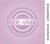 Wide-awake pink emblem