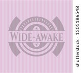 Wide-awake pink emblem. Vintage.