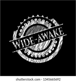 Wide-awake written on a blackboard