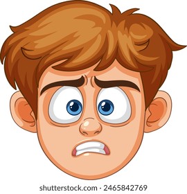 Wide-eyed cartoon character with a shocked expression