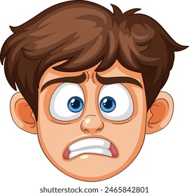 Wide-eyed cartoon character with shocked expression