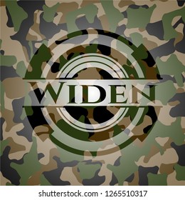 Widen camo emblem