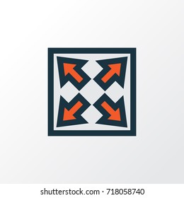 Widen Colorful Outline Symbol. Premium Quality Isolated Enlarge Element In Trendy Style.