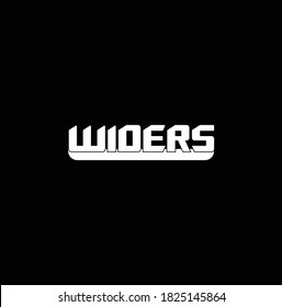 WIDERS logo with bold base. Widers on withe base