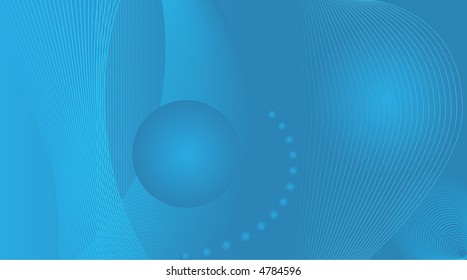 A widescreen (approx 16x9 aspect ratio) blue abstract background suggesting a stage of worlds and flowing curtains.