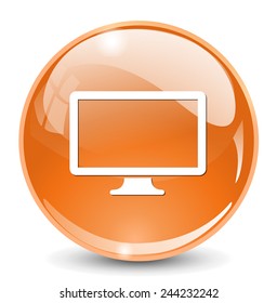 Widescreen  icon. Television  symbol