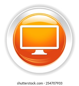 Widescreen  icon. Television  symbol