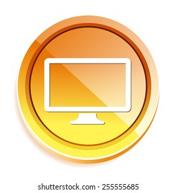 Widescreen  icon. Television  symbol