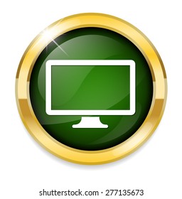 Widescreen  icon. Television  symbol