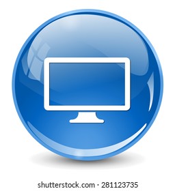 Widescreen  icon. Television  symbol