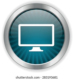 Widescreen  icon. Television  symbol