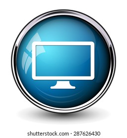 Widescreen  icon. Television  symbol