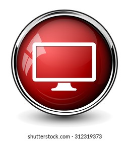Widescreen  icon. Television  symbol